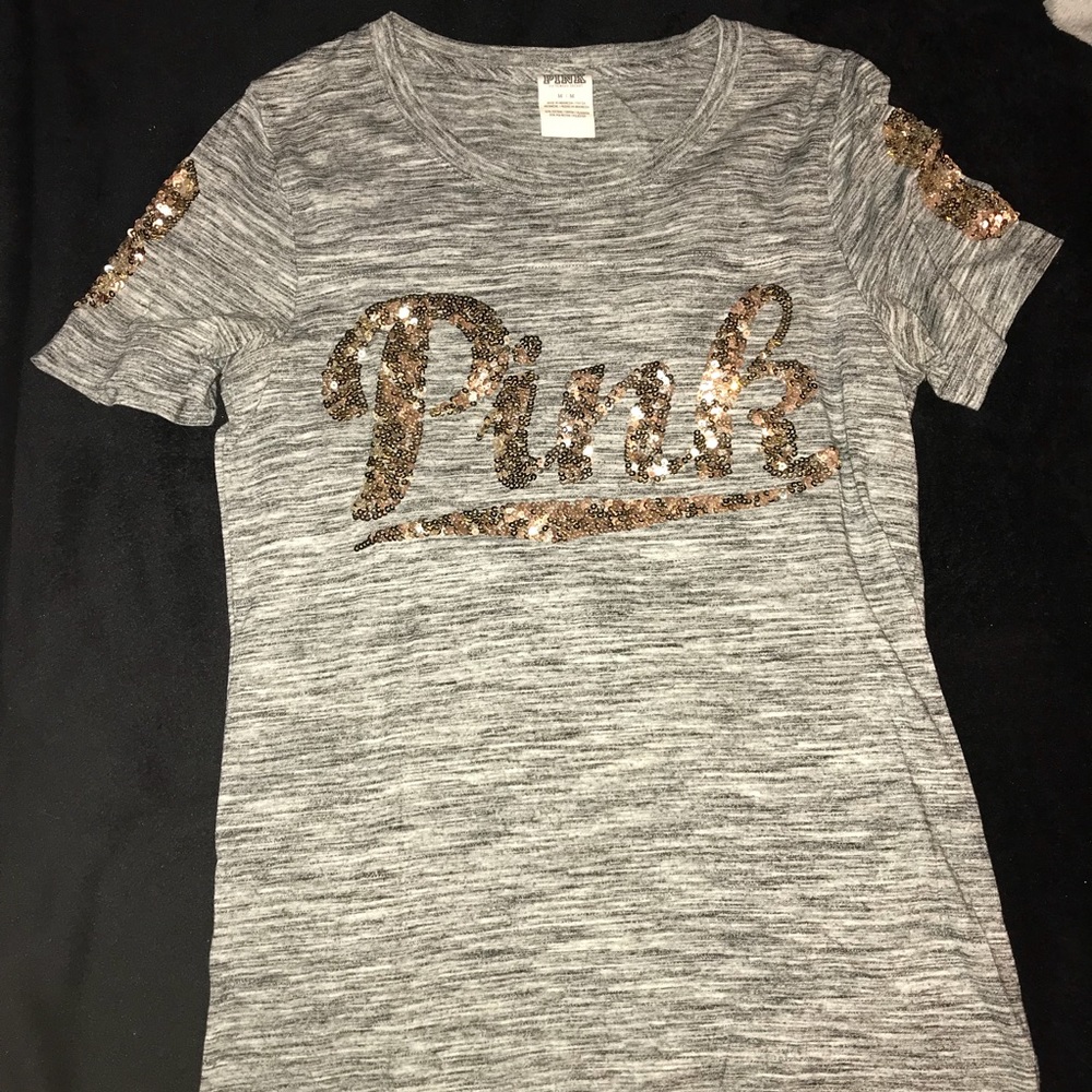 PINK Marled Top